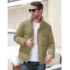 imageMAGCOMSEN Mens Down Jacket Winter Warm Thicken Puffer Coats Water Resistant Windproof Casual Insulated JacketKhaki