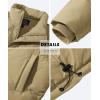 imageMAGCOMSEN Mens Down Jacket Winter Warm Thicken Puffer Coats Water Resistant Windproof Casual Insulated JacketKhaki