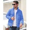 imageMAGCOMSEN Mens Down Jacket Winter Warm Thicken Puffer Coats Water Resistant Windproof Casual Insulated JacketLight Blue