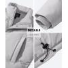 imageMAGCOMSEN Mens Down Jacket Winter Warm Thicken Puffer Coats Water Resistant Windproof Casual Insulated JacketLight Grey