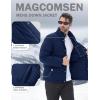 imageMAGCOMSEN Mens Down Jacket Winter Warm Thicken Puffer Coats Water Resistant Windproof Casual Insulated JacketNavy