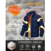 imageMAGCOMSEN Mens Down Jacket Winter Warm Thicken Puffer Coats Water Resistant Windproof Casual Insulated JacketNavy