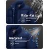 imageMAGCOMSEN Mens Down Jacket Winter Warm Thicken Puffer Coats Water Resistant Windproof Casual Insulated JacketNavy
