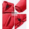 imageMAGCOMSEN Mens Down Jacket Winter Warm Thicken Puffer Coats Water Resistant Windproof Casual Insulated JacketTomato Red