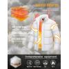 imageMAGCOMSEN Mens Down Jacket Winter Warm Thicken Puffer Coats Water Resistant Windproof Casual Insulated JacketWhite