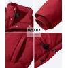 imageMAGCOMSEN Mens Down Jacket Winter Warm Thicken Puffer Coats Water Resistant Windproof Casual Insulated JacketWine Red