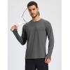 imageMAGCOMSEN Mens Long Sleeve Shirts Dry Fit Workout Running Athletic Moisture Wicking Casual Tshirts with Thumb HolesDarkgrey