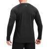 imageMAGCOMSEN Mens Long Sleeve Shirts UPF 50 Sun Protection UV Shirt Dry Fit TShirts for Hiking Running AthleticBlack