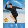 imageMAGCOMSEN Mens Long Sleeve Shirts UPF 50 Sun Protection UV Shirt Dry Fit TShirts for Hiking Running AthleticBlack