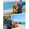 imageMAGCOMSEN Mens Long Sleeve Shirts UPF 50 Sun Protection UV Shirt Dry Fit TShirts for Hiking Running AthleticBluegrey
