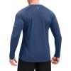 imageMAGCOMSEN Mens Long Sleeve Shirts UPF 50 Sun Protection UV Shirt Dry Fit TShirts for Hiking Running AthleticBluegrey