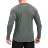 imageMAGCOMSEN Mens Long Sleeve Shirts UPF 50 Sun Protection UV Shirt Dry Fit TShirts for Hiking Running AthleticDark Grey