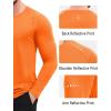 imageMAGCOMSEN Mens Long Sleeve Shirts UPF 50 Sun Protection UV Shirt Dry Fit TShirts for Hiking Running AthleticFlorange