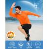 imageMAGCOMSEN Mens Long Sleeve Shirts UPF 50 Sun Protection UV Shirt Dry Fit TShirts for Hiking Running AthleticFlorange
