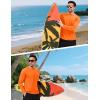 imageMAGCOMSEN Mens Long Sleeve Shirts UPF 50 Sun Protection UV Shirt Dry Fit TShirts for Hiking Running AthleticFlorange