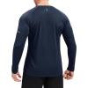 imageMAGCOMSEN Mens Long Sleeve Shirts UPF 50 Sun Protection UV Shirt Dry Fit TShirts for Hiking Running AthleticNavy
