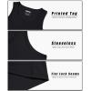 imageMAGCOMSEN Mens Workout Tank Tops Undershirt Cotton Muscle Athletic Sleeveless Shirts for GymBlack