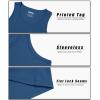 imageMAGCOMSEN Mens Workout Tank Tops Undershirt Cotton Muscle Athletic Sleeveless Shirts for GymBlue Grey