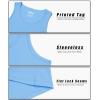 imageMAGCOMSEN Mens Workout Tank Tops Undershirt Cotton Muscle Athletic Sleeveless Shirts for GymWaterfall Blue