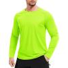 imageMAGCOMSEN Mens Long Sleeve Shirts UPF 50 Sun Protection UV Shirt Dry Fit TShirts for Hiking Running AthleticFlgreen