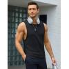 imageMAGCOMSEN Black Tank Top Men Workout Tank Tops Moisture Wicking Bodybuilding Cut Off Shirt Cotton Casual Tanks for Summer Black 2XL