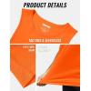 imageMAGCOMSEN Cotton Tank Top Mens Sleeveless Tee Shirt Cut Off Muscle Shirts Workout Gym Tank Tops Summer Beach Orange S