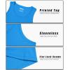 imageMAGCOMSEN Gym Tank Top Men Sun Protection Workout Sleeveless Shirts Quick Dry Summer Swim Beach Workout Tank Azure Large