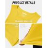 imageMAGCOMSEN Mens Cotton Tank Top Sleeveless Tee Shirt Cut Off Muscle Shirts Workout Gym Tank Tops Summer Beach Yellow M