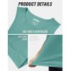 imageMAGCOMSEN Mens Tank Tops Sleeveless Muscle Shirt Training Cut Off Shirts Casual Breathable Undershirt Summer Beach Grey Green 2XL