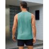 imageMAGCOMSEN Mens Tank Tops Sleeveless Muscle Shirt Training Cut Off Shirts Casual Breathable Undershirt Summer Beach Grey Green M