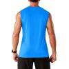 imageMAGCOMSEN Mens Tank Tops Workout Gym Sleeveless Shirts Moisture Wicking Breathable Muscle Shirt Casual Summer TanksAzure