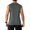 imageMAGCOMSEN Mens Tank Tops Workout Gym Sleeveless Shirts Moisture Wicking Breathable Muscle Shirt Casual Summer TanksDark Grey