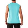 imageMAGCOMSEN Mens Tank Tops Workout Gym Sleeveless Shirts Moisture Wicking Breathable Muscle Shirt Casual Summer TanksLight Blue