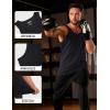 imageMAGCOMSEN Mens UPF 50 Tank Top Quick Dry Summer Workout Muscle Sleeveless Shirts for Swim Beach Bodybuilding01black