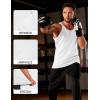 imageMAGCOMSEN Mens UPF 50 Tank Top Quick Dry Summer Workout Muscle Sleeveless Shirts for Swim Beach Bodybuilding02white