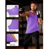 imageMAGCOMSEN Mens UPF 50 Tank Top Quick Dry Summer Workout Muscle Sleeveless Shirts for Swim Beach Bodybuilding08light Purple