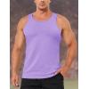 imageMAGCOMSEN Mens UPF 50 Tank Top Quick Dry Summer Workout Muscle Sleeveless Shirts for Swim Beach Bodybuilding08light Purple