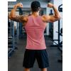 imageMAGCOMSEN Mens UPF 50 Tank Top Quick Dry Summer Workout Muscle Sleeveless Shirts for Swim Beach Bodybuilding13grey Pink