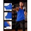 imageMAGCOMSEN Mens UPF 50 Tank Top Quick Dry Summer Workout Muscle Sleeveless Shirts for Swim Beach Bodybuilding23color Blue