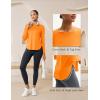 imageMAGCOMSEN Womens Sun Shirts SPF Long Sleeve Workout Tops Athletic UV Protection UPF 80 Quick Dry T ShirtOrange
