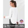 imageMAGCOMSEN Womens Sun Shirts SPF Long Sleeve Workout Tops Athletic UV Protection UPF 80 Quick Dry T ShirtWhite