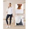 imageMAGCOMSEN Womens Sun Shirts SPF Long Sleeve Workout Tops Athletic UV Protection UPF 80 Quick Dry T ShirtWhite
