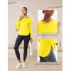 imageMAGCOMSEN Womens Sun Shirts SPF Long Sleeve Workout Tops Athletic UV Protection UPF 80 Quick Dry T ShirtYellow