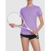 imageMAGCOMSEN Womens UPF 80 Short Sleeve TShirts Moisture Wicking Quick Dry Athletic Workout Rash Guard TopsL Purple