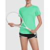 imageMAGCOMSEN Womens UPF 80 Short Sleeve TShirts Moisture Wicking Quick Dry Athletic Workout Rash Guard TopsM Green