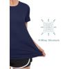 imageMAGCOMSEN Womens UPF 80 Short Sleeve TShirts Moisture Wicking Quick Dry Athletic Workout Rash Guard TopsNavy