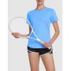 imageMAGCOMSEN Womens UPF 80 Short Sleeve TShirts Moisture Wicking Quick Dry Athletic Workout Rash Guard TopsS Blue
