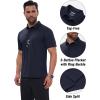 imageMAGCOMSEN Mens Polo Shirts Short Sleeve Dry Fit Golf Shirts Moisture Wicking Performance Athletic Casual Collared ShirtNavy