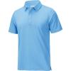 imageMAGCOMSEN Mens Polo Shirts Short Sleeve Dry Fit Golf Shirts Moisture Wicking Performance Athletic Casual Collared ShirtSky Blue