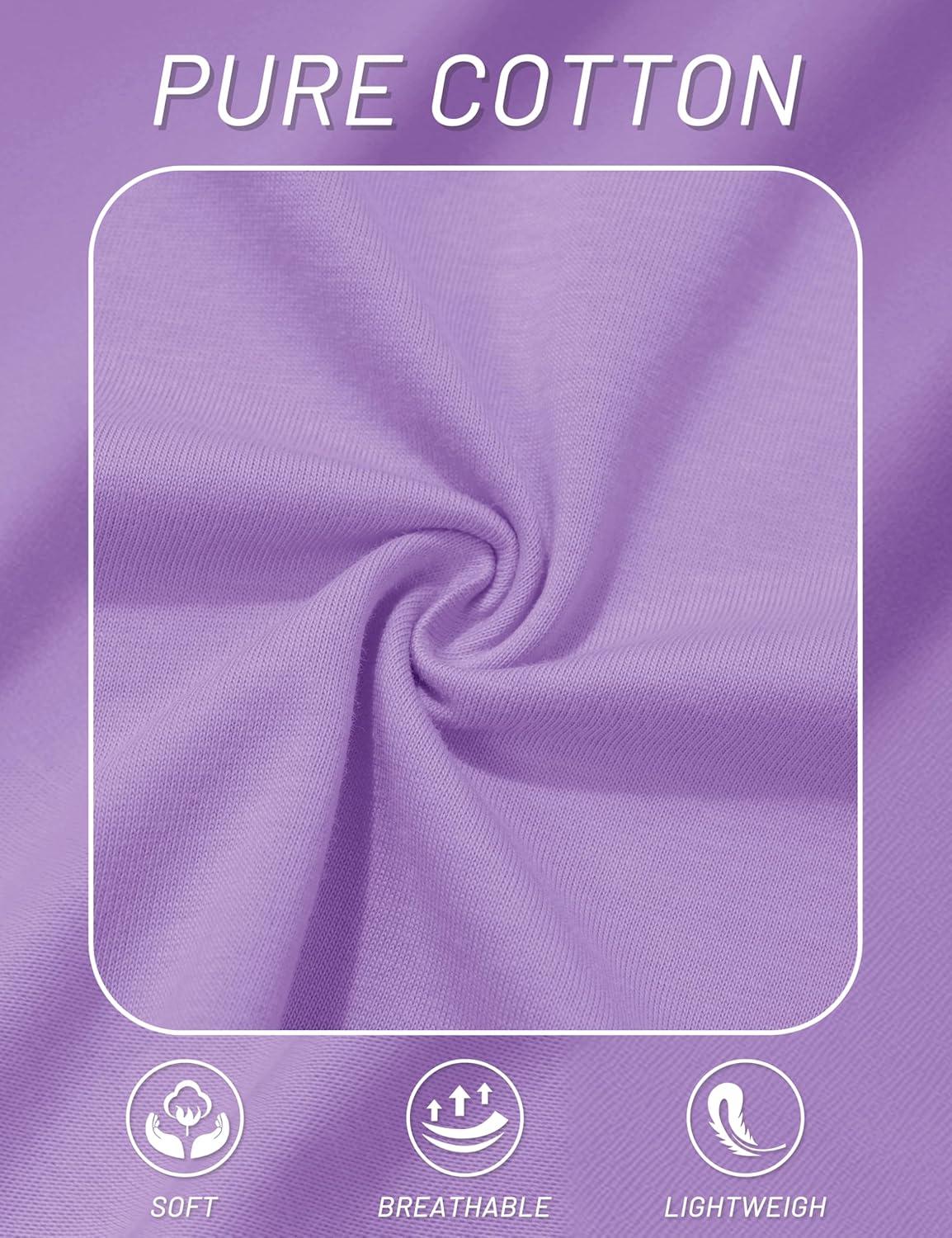 imageMAGCOMSEN Cotton Tank Tops Sleeveless Shirts for Men Athletic Cut Off Shirt Muscle Sleeveless Shirt for Summer Light Purple L